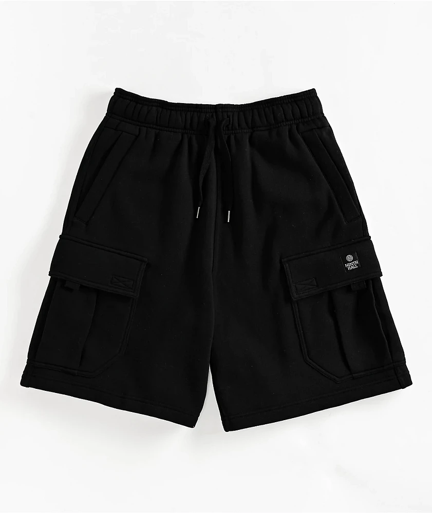 Ninth Hall Fundamentals Stash Black Cargo Sweat Shorts