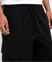 Ninth Hall Fundamentals Stash Black Cargo Sweatpants