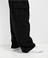 Ninth Hall Fundamentals Stash Black Loose Fit Cargo Sweatpants