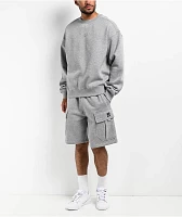 Ninth Hall Fundamentals Stash Grey Cargo Sweat Shorts