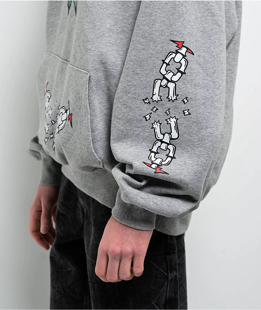 Ninth Hall Fundamentals Tattoo Flash Grey Hoodie