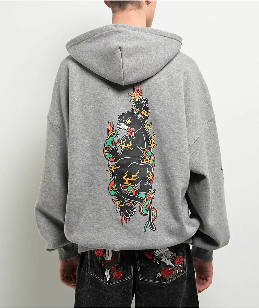 Ninth Hall Fundamentals Tattoo Flash Grey Hoodie