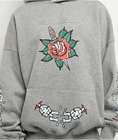 Ninth Hall Fundamentals Tattoo Flash Grey Hoodie