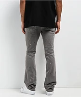 Ninth Hall Grey Denim Stacked Flare Jeans