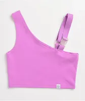 Ninth Hall Haze One Shoulder Purple Tank Top