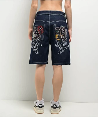 Ninth Hall Idle Dark Blue Shorts