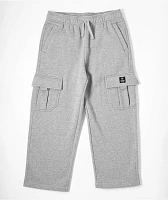 Ninth Hall Kids Stash Heather Grey Cargo Sweatpants