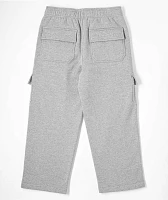 Ninth Hall Kids Stash Heather Grey Cargo Sweatpants