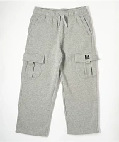 Ninth Hall Kids Stash Heather Grey Cargo Sweatpants