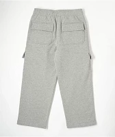 Ninth Hall Kids Stash Heather Grey Cargo Sweatpants