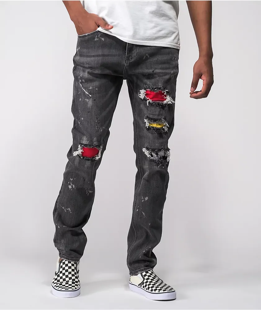 Ninth Hall Lure Debris Smoke Skinny Jeans