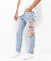 Ninth Hall Lure Ember Koi Light Blue Denim Jeans