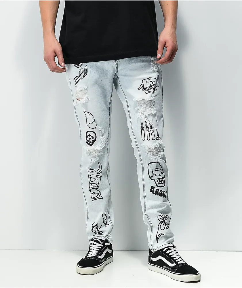 Ninth Hall Rogue Black Shredded Jeans