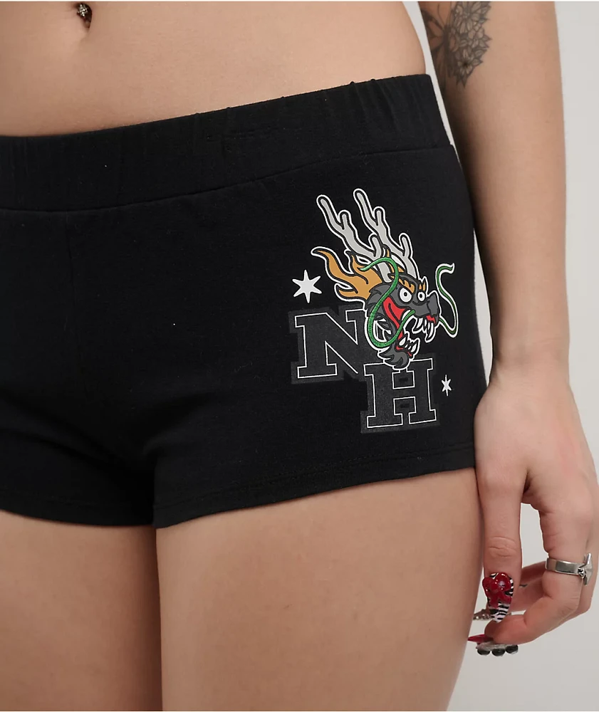 Ninth Hall Mimi Dragon Black Lounge Shorts