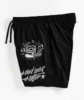 Ninth Hall Mind Over Matter Black Mesh Shorts