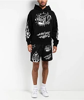 Ninth Hall Mind Over Matter Black Mesh Shorts