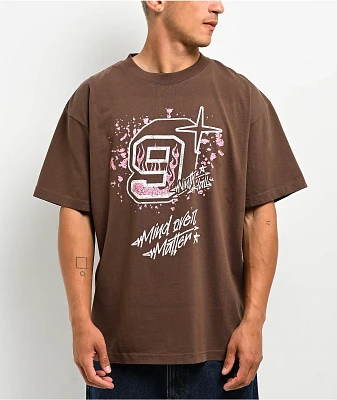 Ninth Hall Mind Over Matter Brown T-Shirt