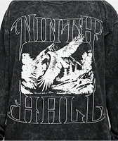 Ninth Hall Natures Edge Black Wash Long Sleeve T-Shirt