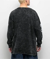 Ninth Hall Natures Edge Black Wash Long Sleeve T-Shirt