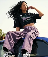 Ninth Hall Olivia Black Boxy Crop T-Shirt