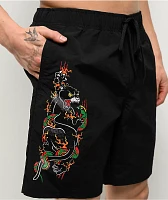 Ninth Hall Panther Black Board Shorts