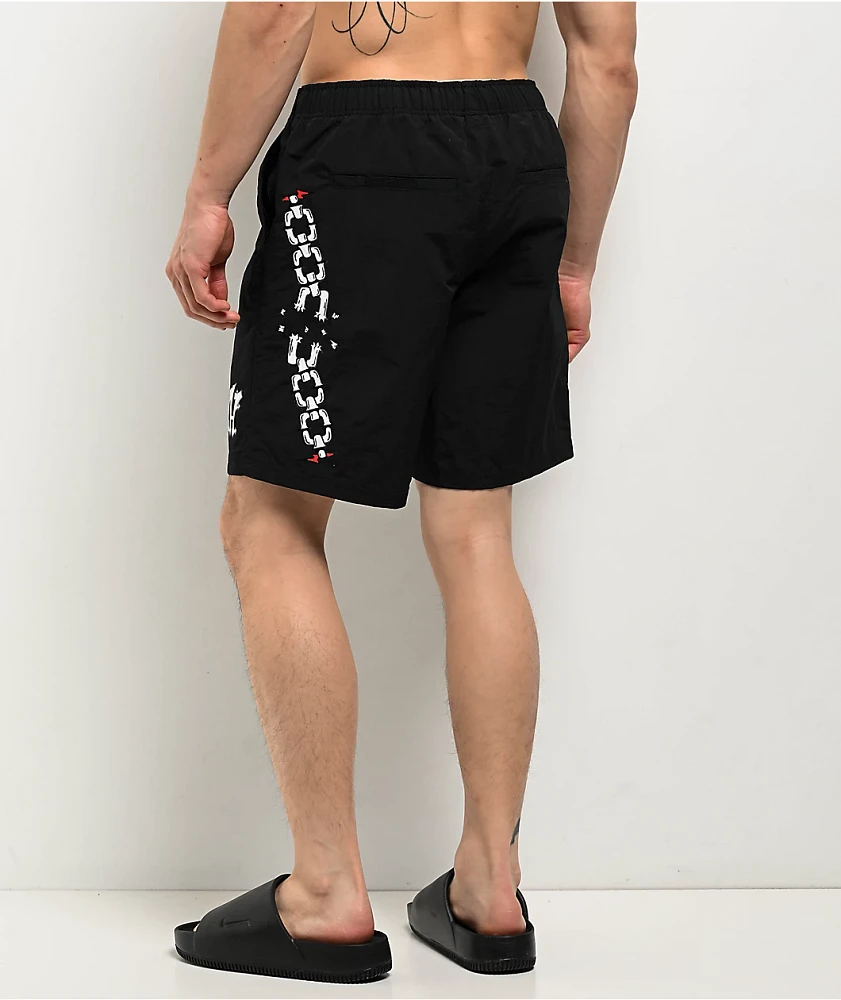 Ninth Hall Panther Black Board Shorts