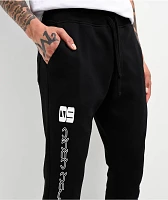 Ninth Hall Race Signal Black Stacked Flare Sweatpants