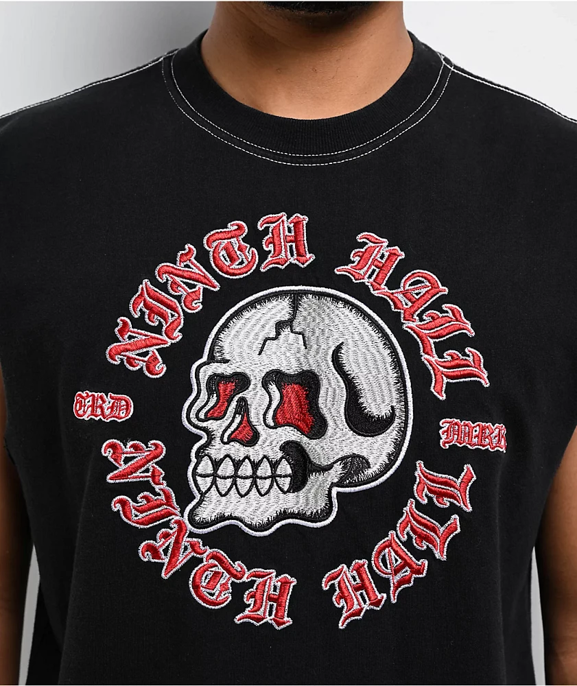 Ninth Hall Red Eye Black Tank Top