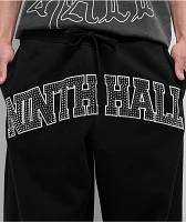Ninth Hall Rhinestone Black Oversized Sweatpants