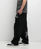Ninth Hall Rhinestone Black Oversized Sweatpants
