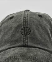 Ninth Hall Rinsed Black Strapback Hat