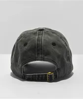 Ninth Hall Rinsed Black Strapback Hat