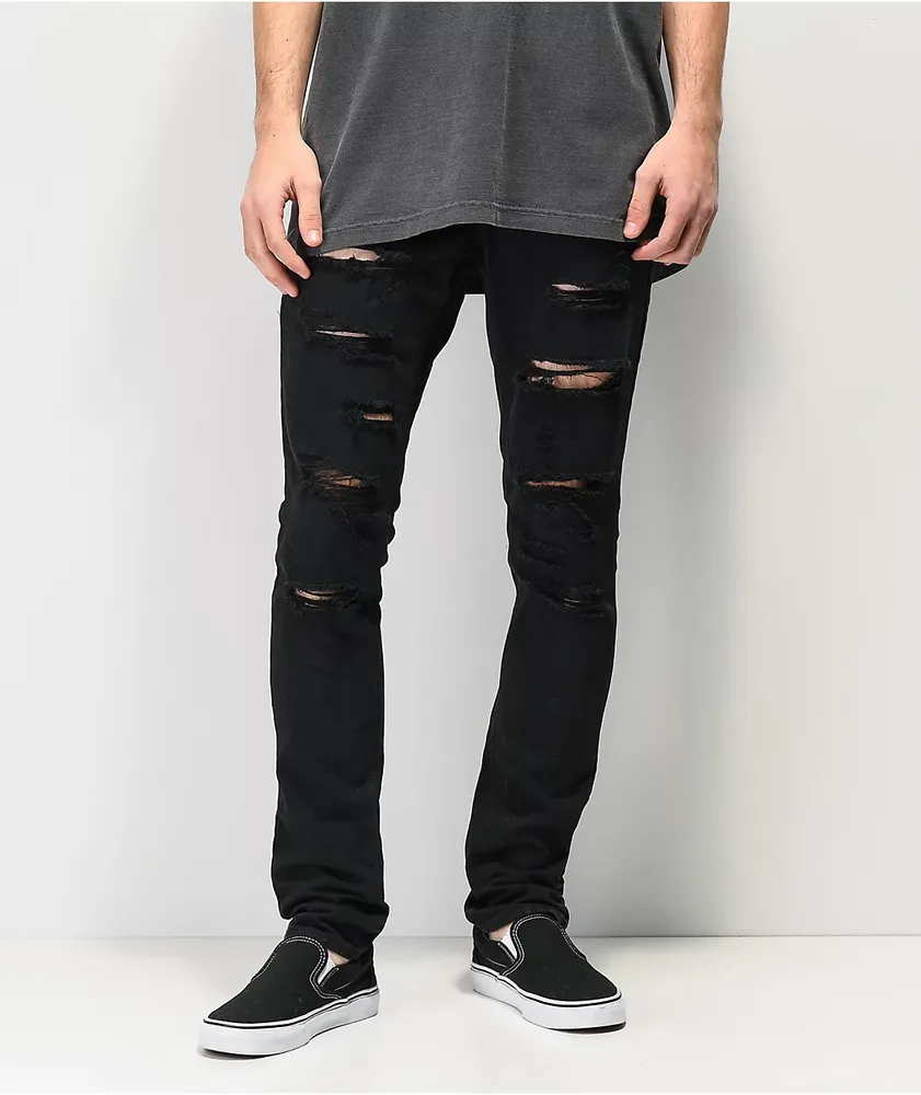 Ninth Hall Rogue Black Shredded Jeans