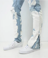 Ninth Hall Rogue Blotter Blue Wash Flare Denim Jeans