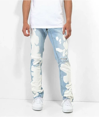 Ninth Hall Rogue Blotter Blue Wash Flare Denim Jeans