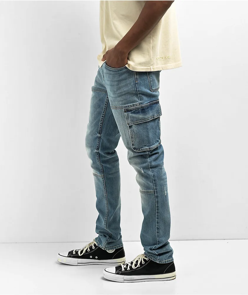 Ninth Hall Rogue Light Blue Cargo Jeans