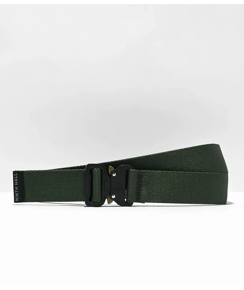 Ninth Hall Salver Dark Green Web Belt