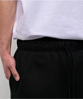 Ninth Hall Side Embroidered Black Oversized Sweatpants