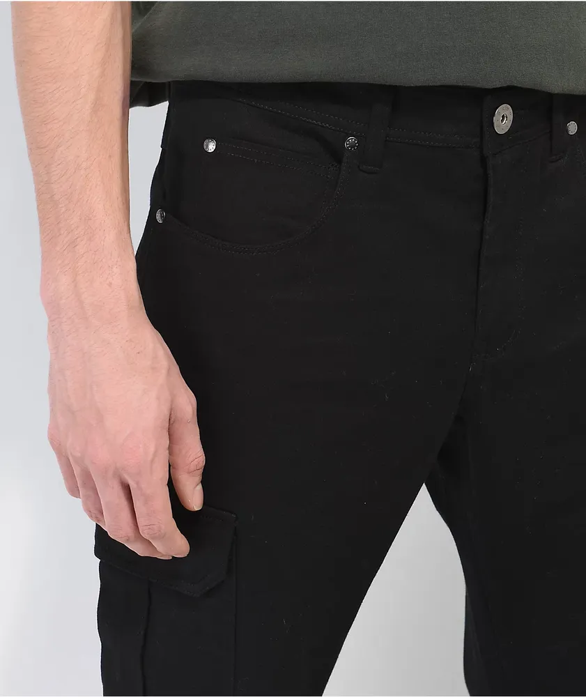 Ninth Hall Signal Black Flare Cargo Pants