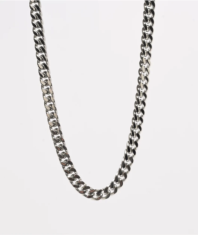 Ninth Hall Silver 18" Basic Cuban Chain Necklace