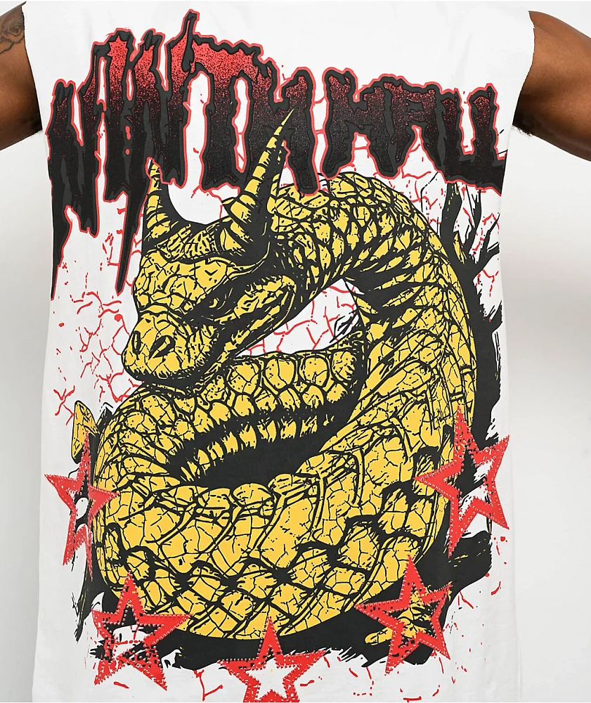 Ninth Hall Snarky White Tank Top
