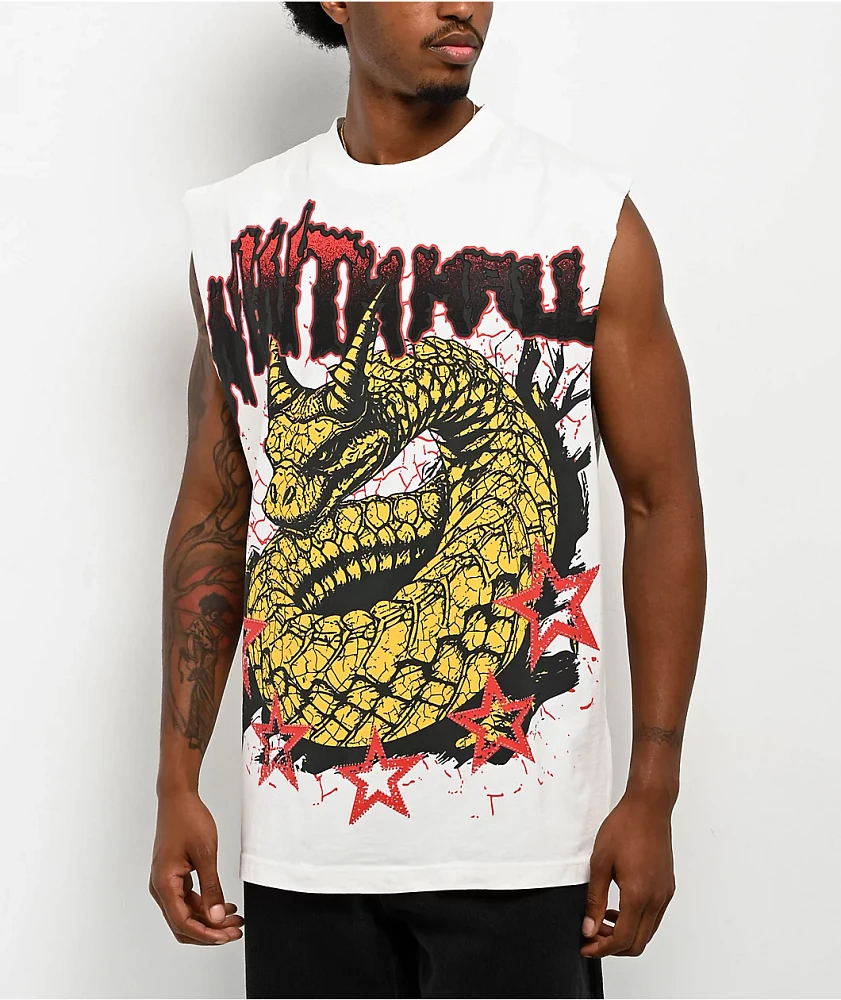 Ninth Hall Snarky White Tank Top