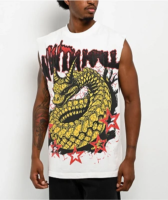 Ninth Hall Snarky White Tank Top
