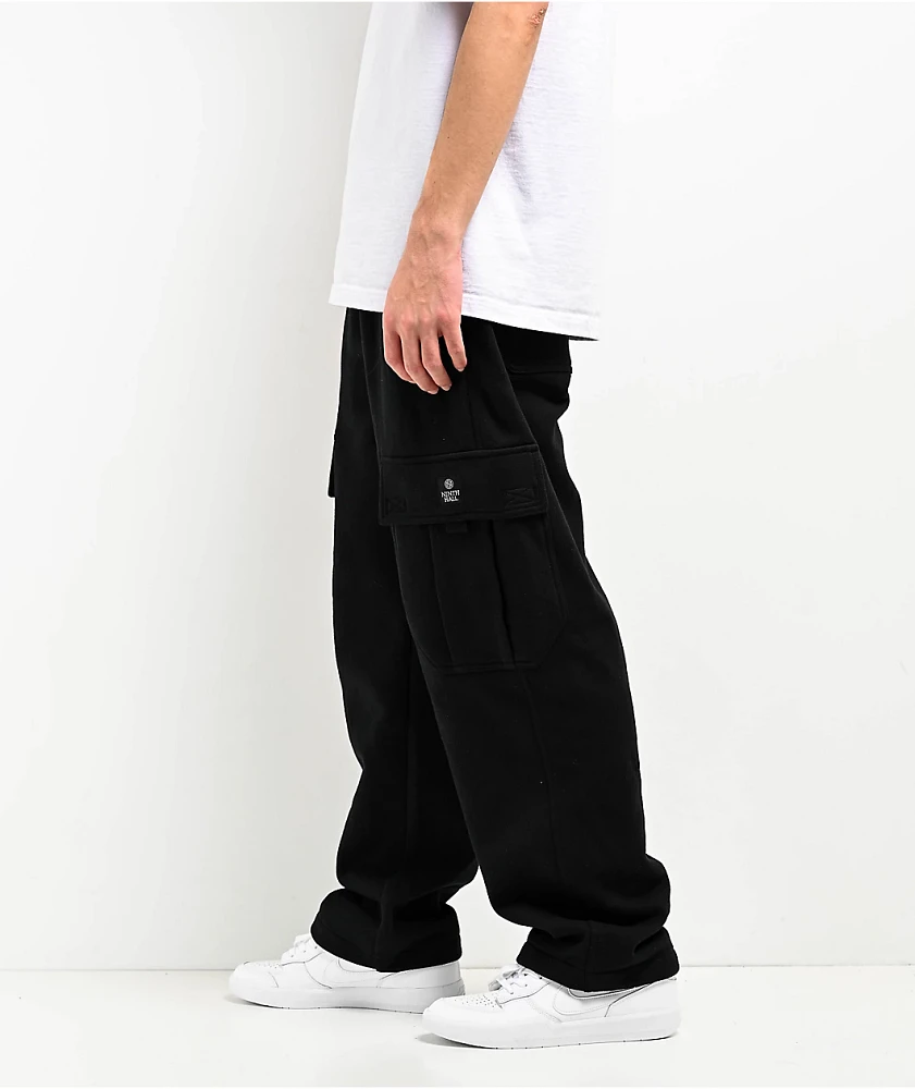 Ninth Hall Stash Black Cargo Sweatpants