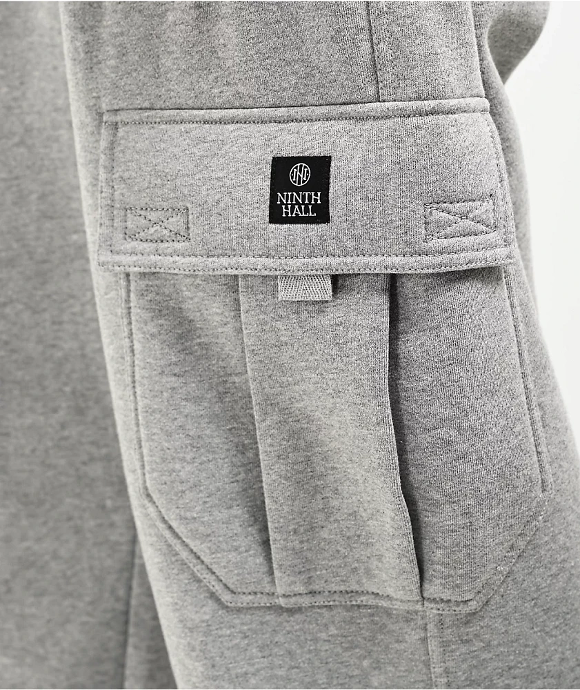 Ninth Hall Stash Grey Cargo Sweatpants