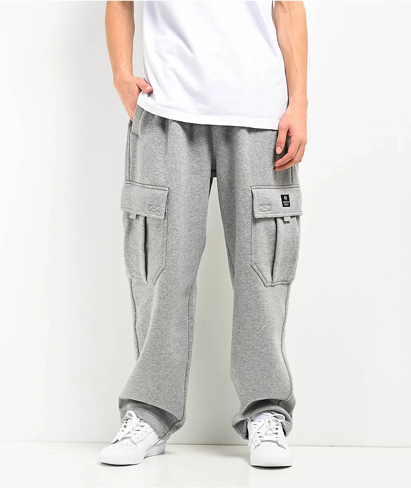 Ninth Hall Stash Grey Cargo Sweatpants