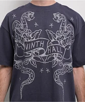 Ninth Hall Tattoo Outline Navy T-Shirt