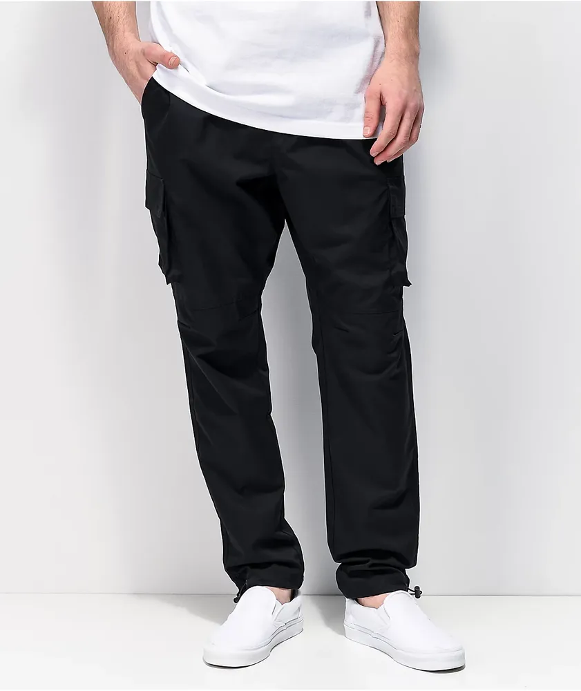 Ninth Hall Raines Buckle Belt Black Cargo Pants