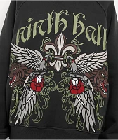 Ninth Hall Wichita Raglan Black Hoodie