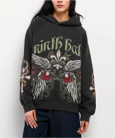 Ninth Hall Wichita Raglan Black Hoodie